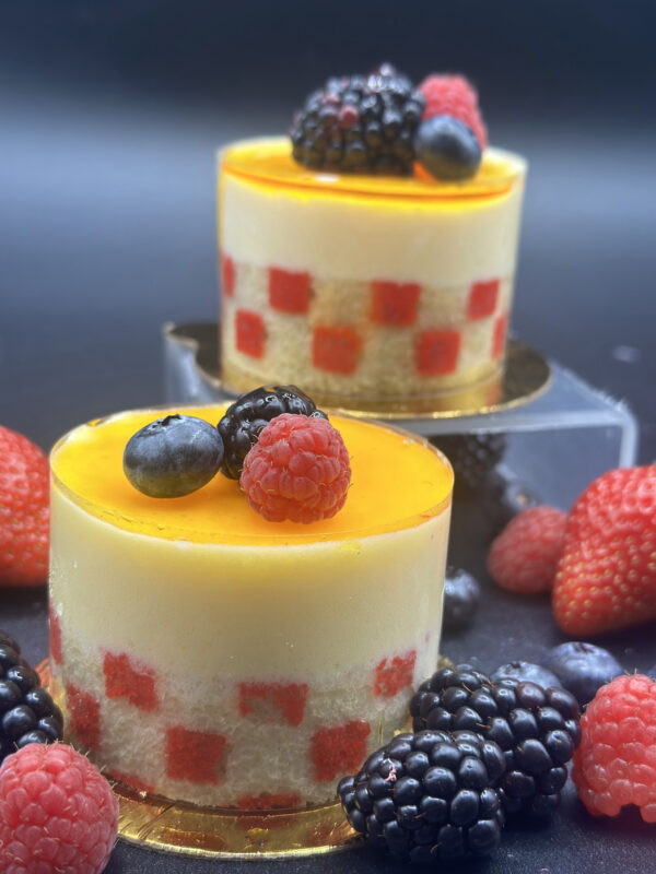 Passion Fruit Mousse Cake